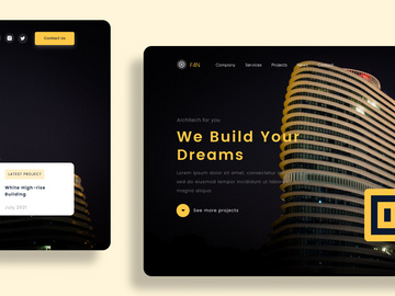 Simplest Template for Architecture landing page