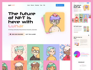 NFT collection landing page