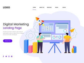Seo digital marketing website template