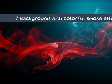 Background with colorful smoke effects
