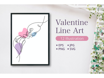 Heart Shaped Hand Draw One Continuous Line