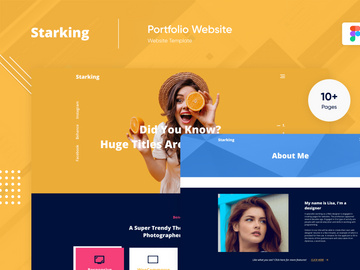 Starking Big Portfolio Figma Photoshop Template
