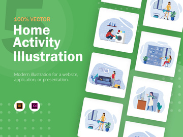 [Vol. 14] Home Activity - Landing Page Illustration