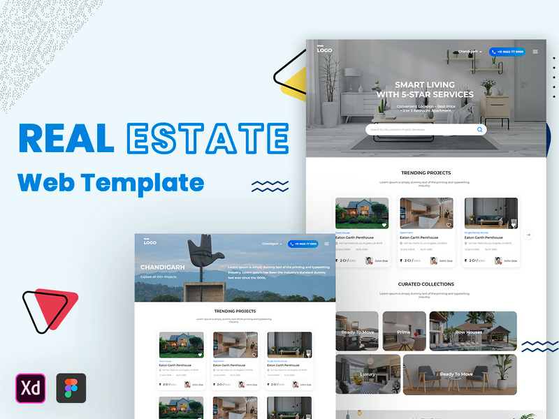 Real Estate Web Template by Rishabhsingh326 ~ EpicPxls