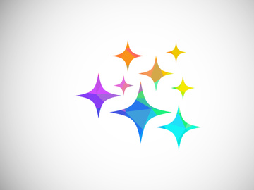 Low Poly Cleaning Service Logo Design Template, Cleaning Company Logo Sign Symbol.