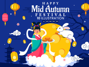 10 Mid Autumn Festival Illustration