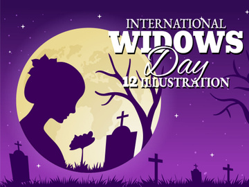 12 International Widows Day Illustration