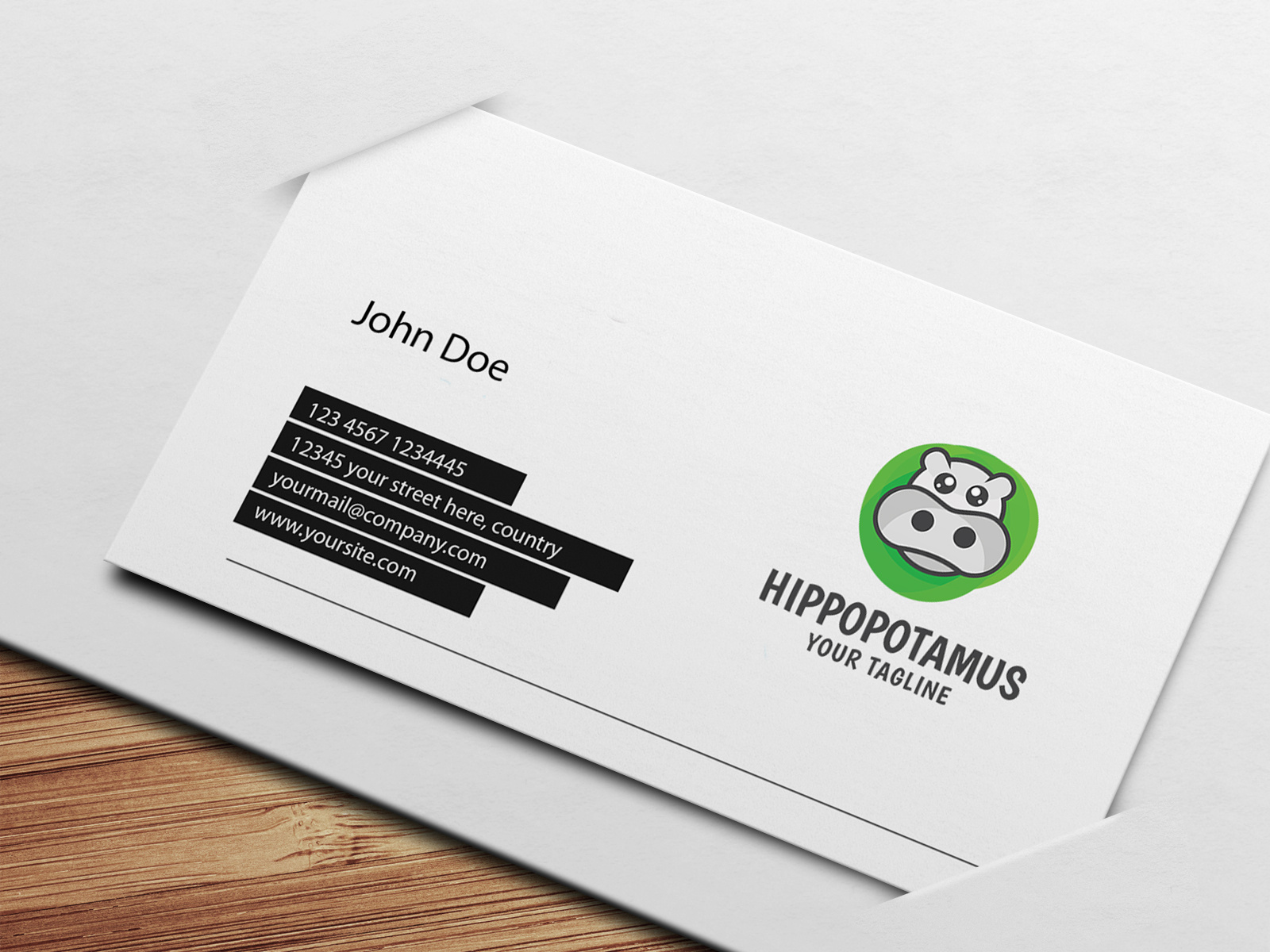 unique hippos - Logo-Vorlage