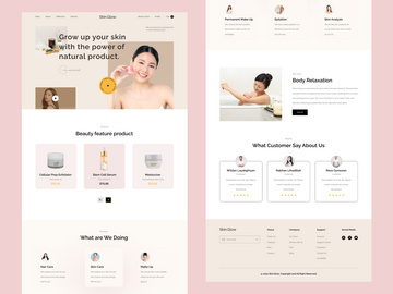 Beauty landing page