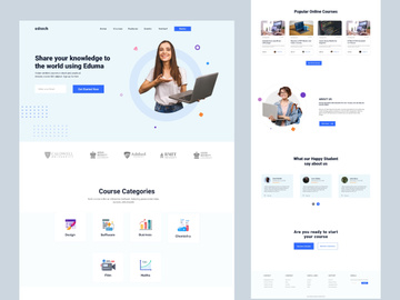 Online Course Landing Page design