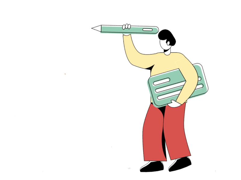 Animation New Ideas Online Education flat illustration