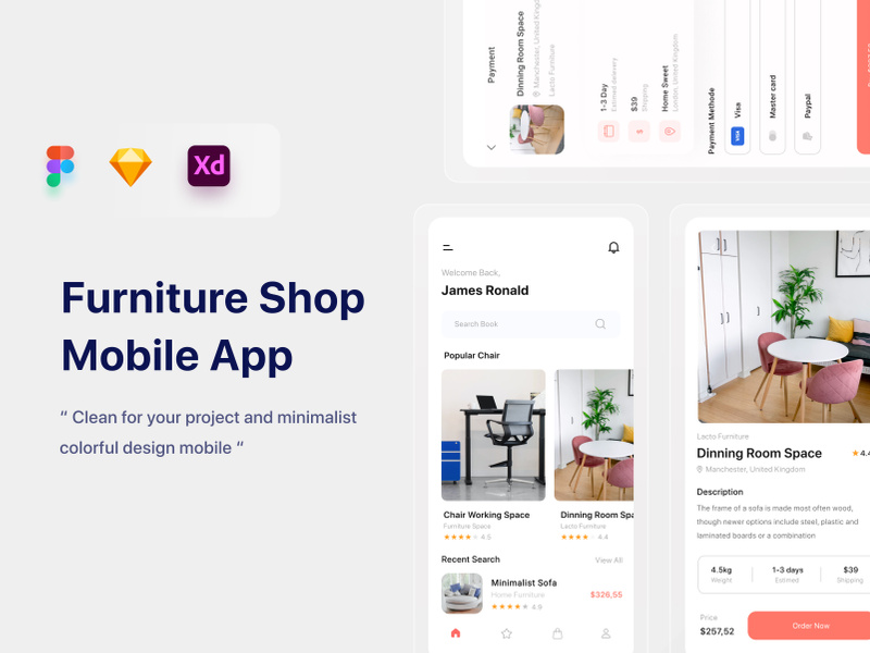 Furniture Shop Mobile App by Pinozah EpicPxls