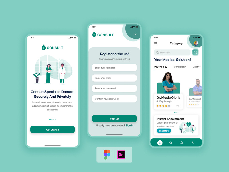 Medical Service Application (IOS) by Mejbah ~ EpicPxls