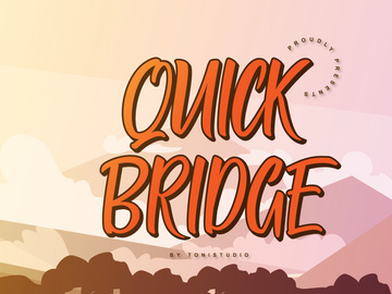 QUICK BRIDGE DISPLAY FONT