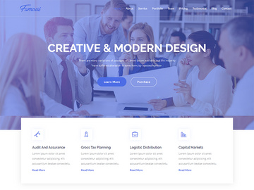 Famous Digital Corporate Business HTML Template