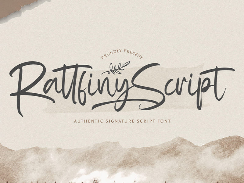 Rattfiny Script - Signature Script Font by ~ EpicPxls