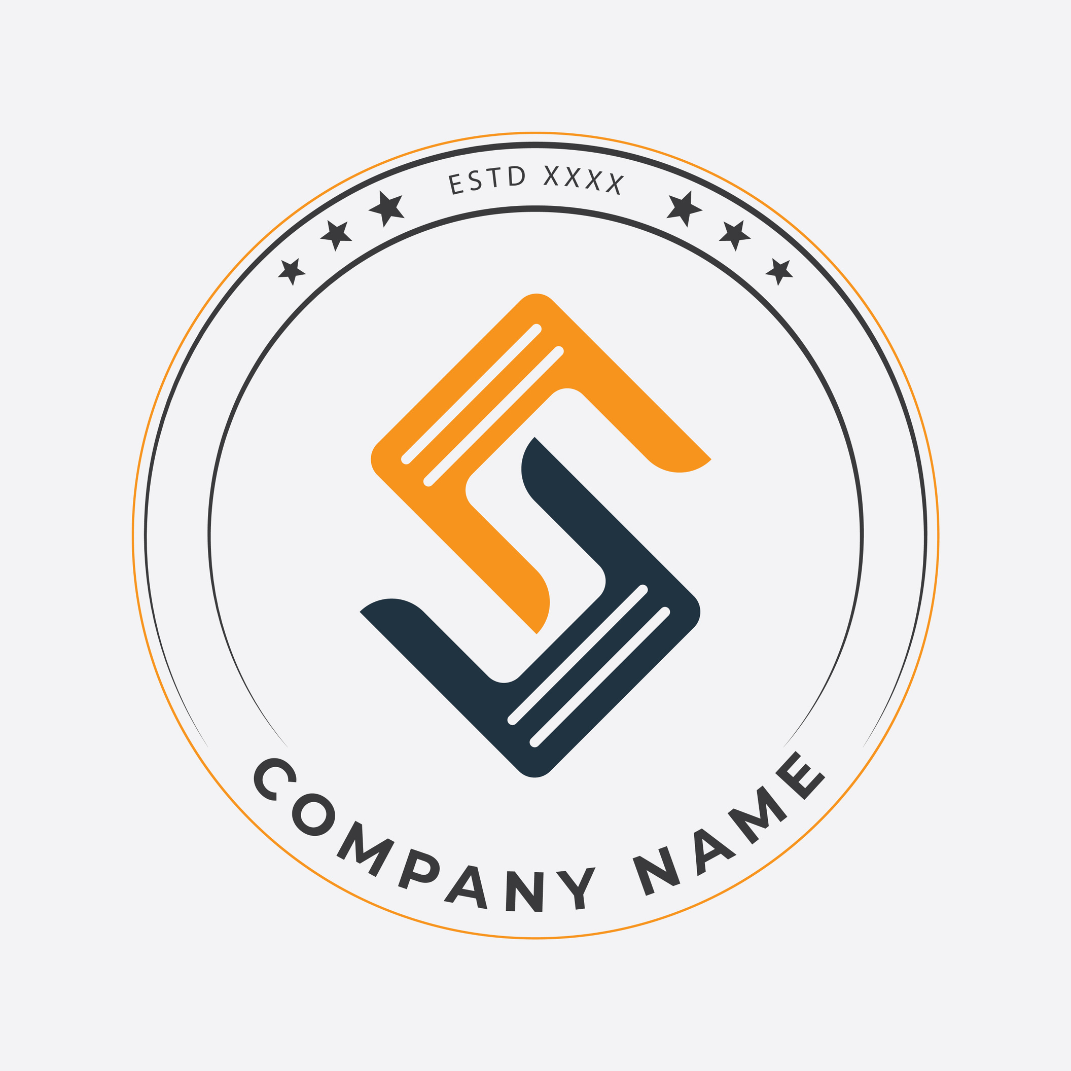S letter logo vector illustrations design icon template