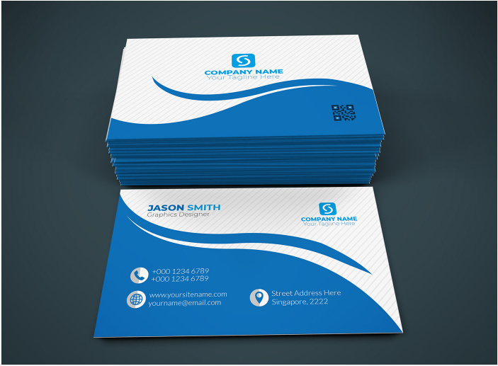 名片设计模拟图(Business Card Design Mockup)插图2