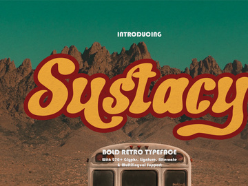 Sustacy | Retro Bold Typeface