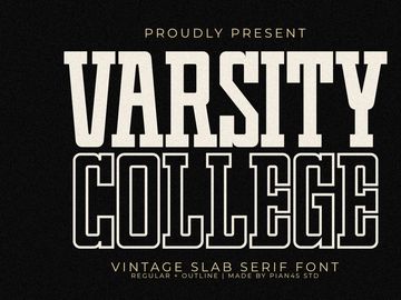 Varsity College - Vintage Slab Serif