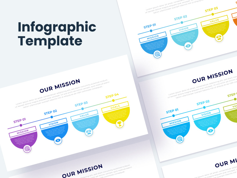 Our Mission Infographic Template by Shakilazuleka ~ EpicPxls
