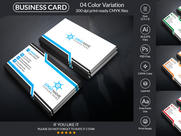 Clean And Minimal Business Card Design Template