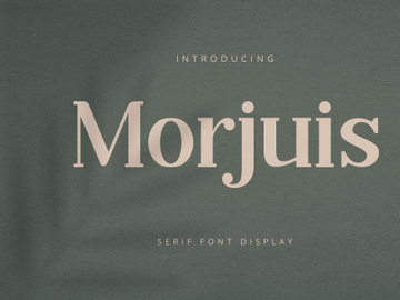 morjuis - Serif Font