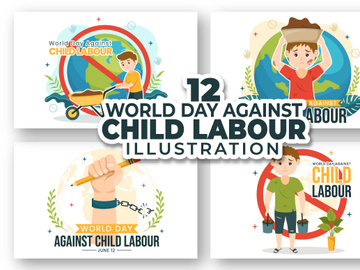 12 World Day Against Child Labour Illustration