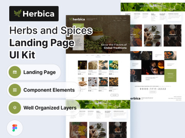 Herbica | Herbs and Spices Store Landing Page UI Kit