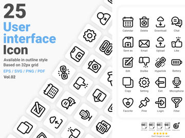 User Interface Icon Pack Vol.02