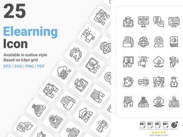 Online Learning Icon Pack