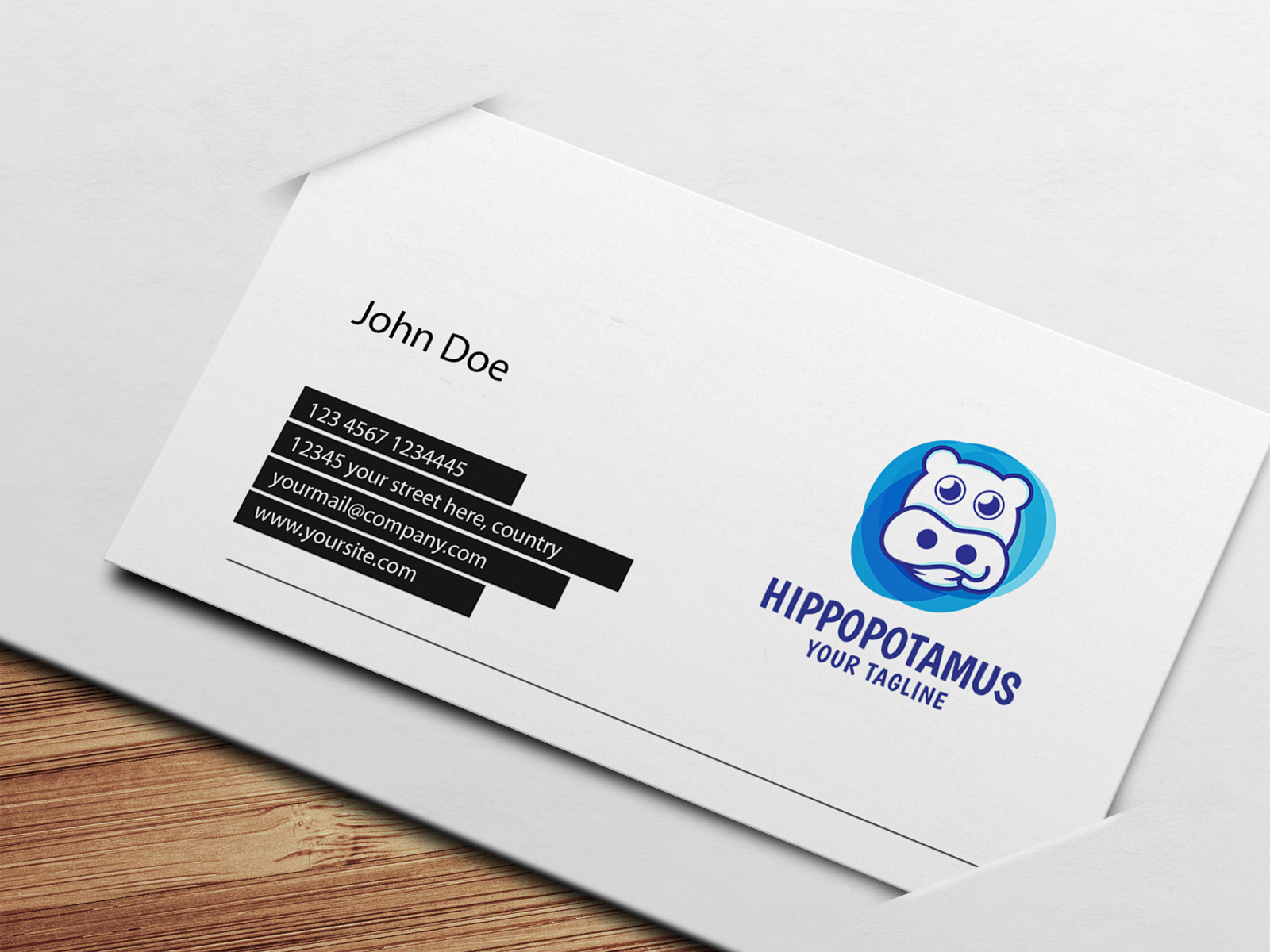 unique hippos - Logo Vorlage