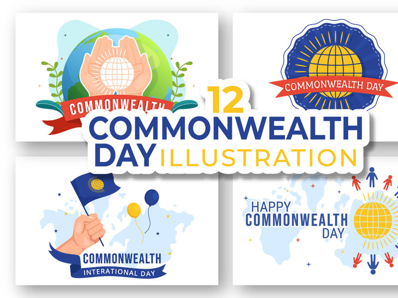 12 Commonwealth of Nations Day Illustration by denayuneep ~ EpicPxls