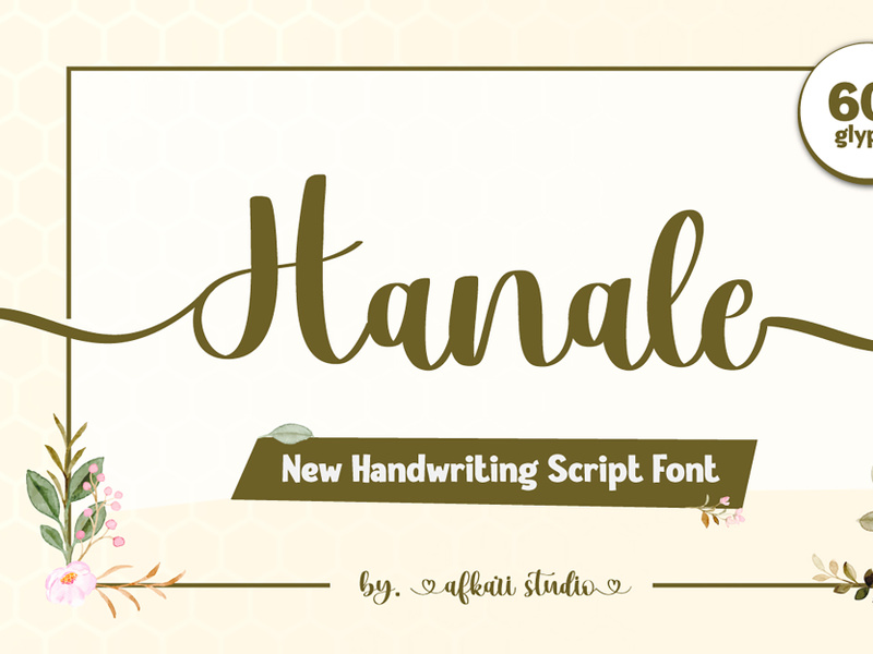 Hanale Handwritten Script Font by Afkari Studio ~ EpicPxls
