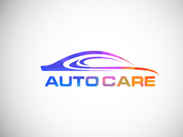 Low poly style logo sign symbol for the automotive company