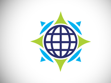 Creative Compass Concept Logo Design Template. Compass Logo sign and symbol. Coastal Logo. Compass icon