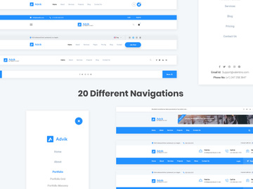 20 Navigations for Web-UI Kit