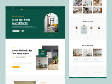 Interior Design Landing page