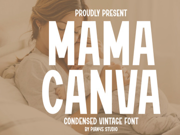 Mama Canva - Vintage Font