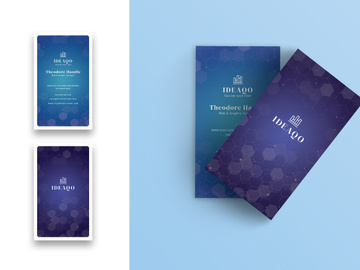 Dark Business Card-Vertical