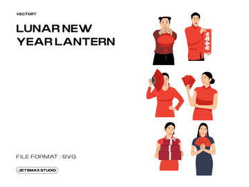 Lunar New Year Celebration Flat Vector