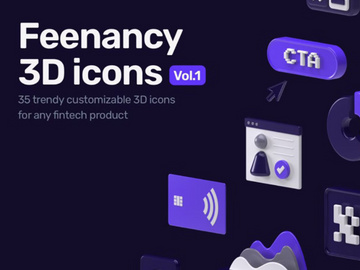 Feenancy Free 3D Icons