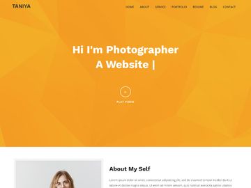 Taniya Personal Portfolio HTML5 Template