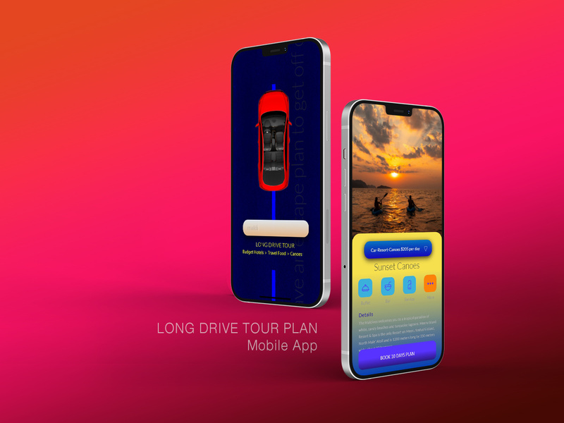 Long Drive Tour Plan UI kit by SB Trading ~ EpicPxls