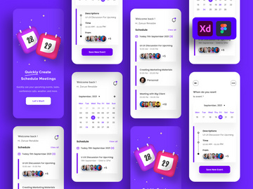 Calendar Schedule Management App Design