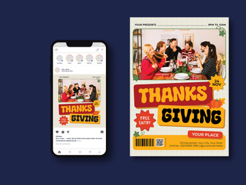 Thanksgiving Party Flyer