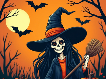 Halloween-themed image for product presentation