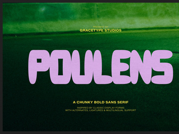 Poulens | Chunky Bold Sans Serif