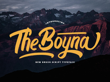 Boyna - Bold Script Font