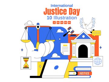 10 International Justice Day Illustration